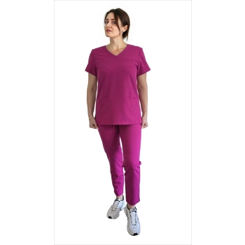 Komplet medyczny purpurowy basic premium roz. S